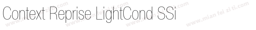 Context Reprise LightCond SSi Bold字体转换